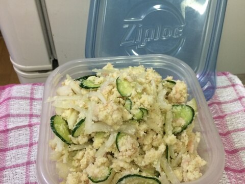 おからのツナきゅうりサラダ @90kcal